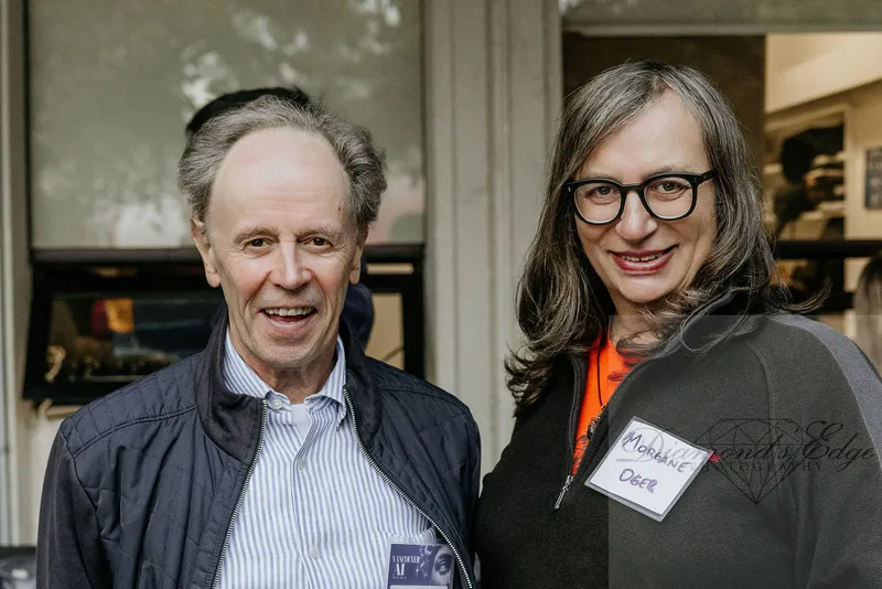 A courtyard portrait before the talks. Photograph by Michelle Diamond, September 30, 2026.