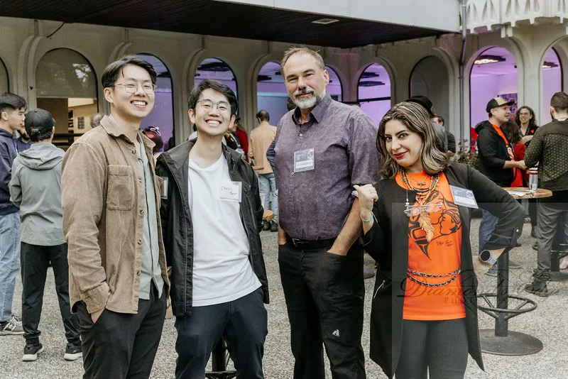 A group portrait before the meetup. Photograph by Michelle Diamond, September 30, 2026.