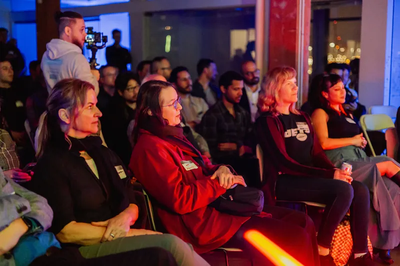 A close audience view during a stage session at MML.
