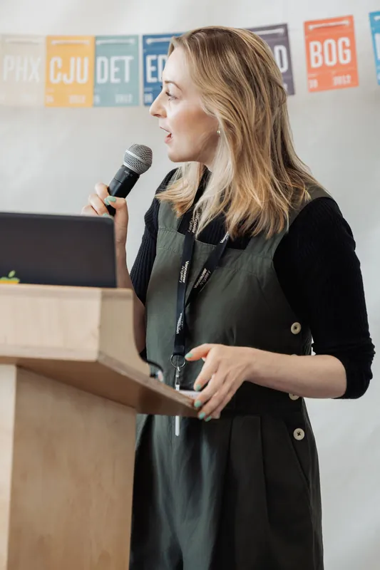 Creative Mornings Vancouver — Kris Krüg Keynote — photo by Michelle Diamond