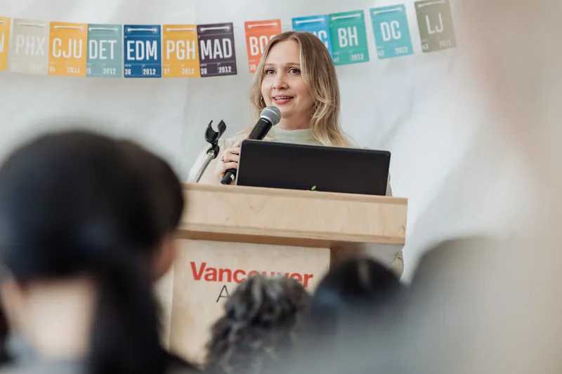 Creative Mornings Vancouver — Kris Krüg Keynote — photo by Michelle Diamond