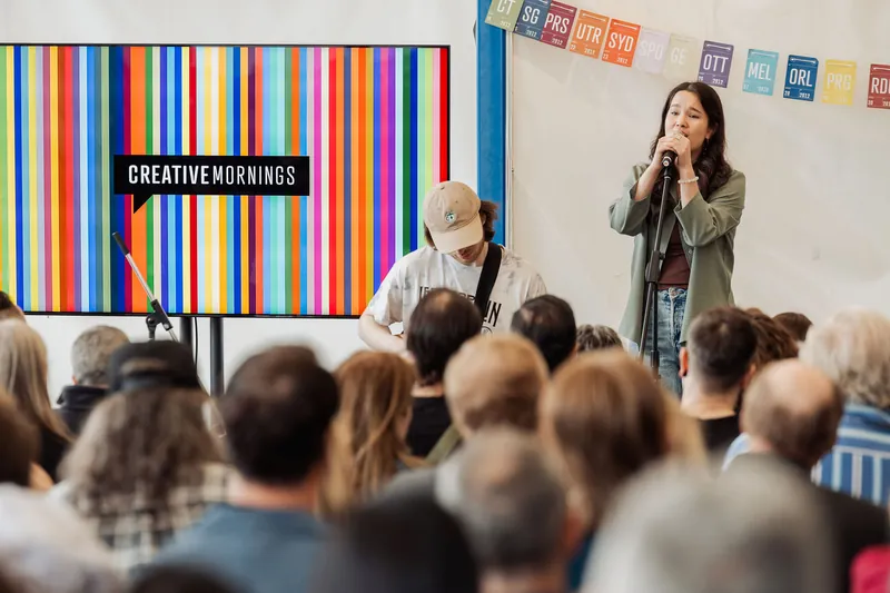 Creative Mornings Vancouver — Kris Krüg Keynote — photo by Michelle Diamond