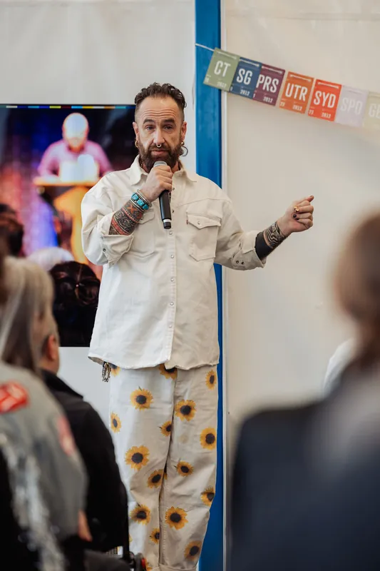 Creative Mornings Vancouver — Kris Krüg Keynote — photo by Michelle Diamond