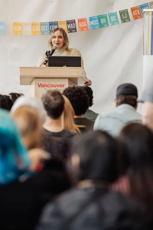 Creative Mornings Vancouver — Kris Krüg Keynote — photo by Michelle Diamond