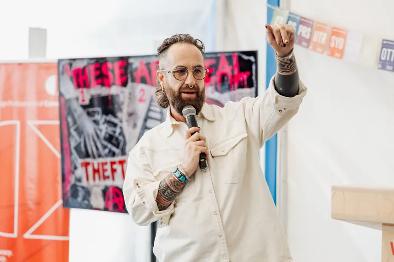 Creative Mornings Vancouver — Kris Krüg Keynote — photo by Michelle Diamond