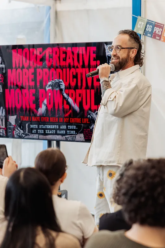 Creative Mornings Vancouver — Kris Krüg Keynote — photo by Michelle Diamond