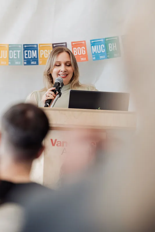 Creative Mornings Vancouver — Kris Krüg Keynote — photo by Michelle Diamond