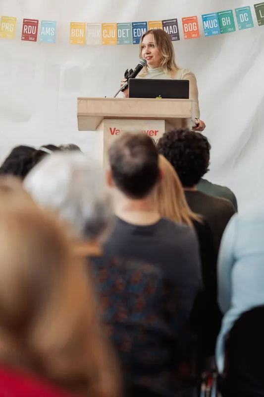 Creative Mornings Vancouver — Kris Krüg Keynote — photo by Michelle Diamond