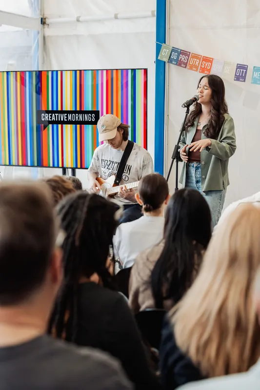 Creative Mornings Vancouver — Kris Krüg Keynote — photo by Michelle Diamond