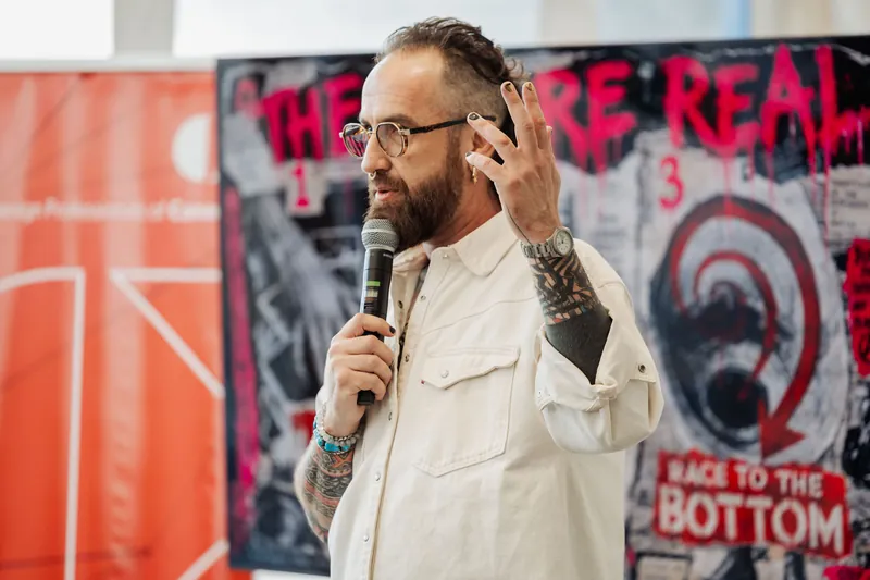 Creative Mornings Vancouver — Kris Krüg Keynote — photo by Michelle Diamond