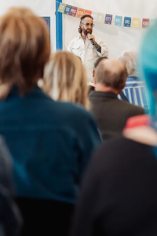 Creative Mornings Vancouver — Kris Krüg Keynote — photo by Michelle Diamond