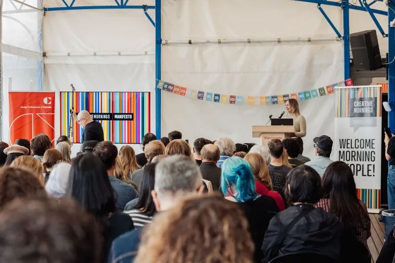 Creative Mornings Vancouver — Kris Krüg Keynote — photo by Michelle Diamond