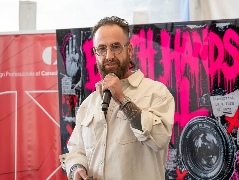 Creative Mornings Vancouver — Kris Krüg Keynote — photo by Creative Mornings Vancouver