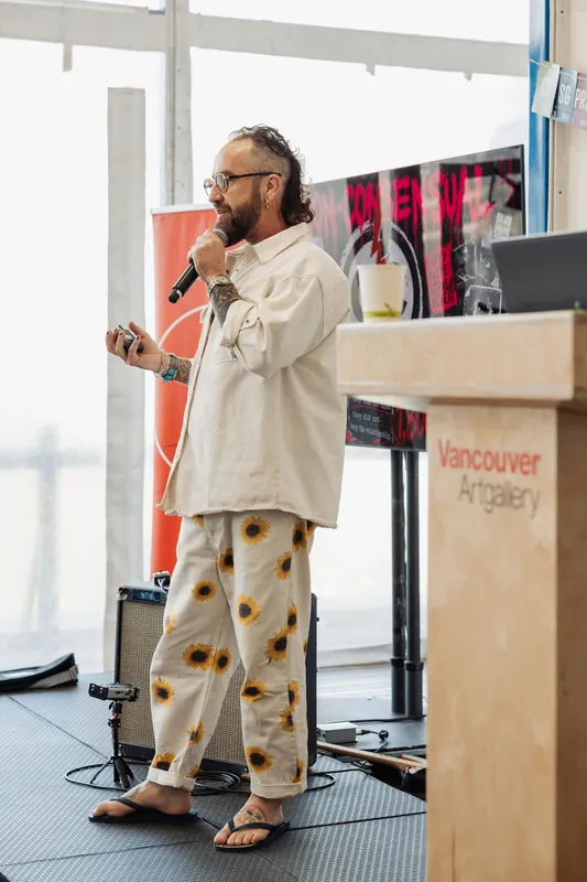 Creative Mornings Vancouver — Kris Krüg Keynote — photo by Michelle Diamond