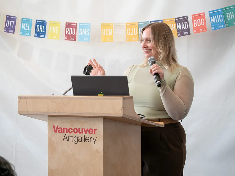 Creative Mornings Vancouver — Kris Krüg Keynote — photo by Creative Mornings Vancouver