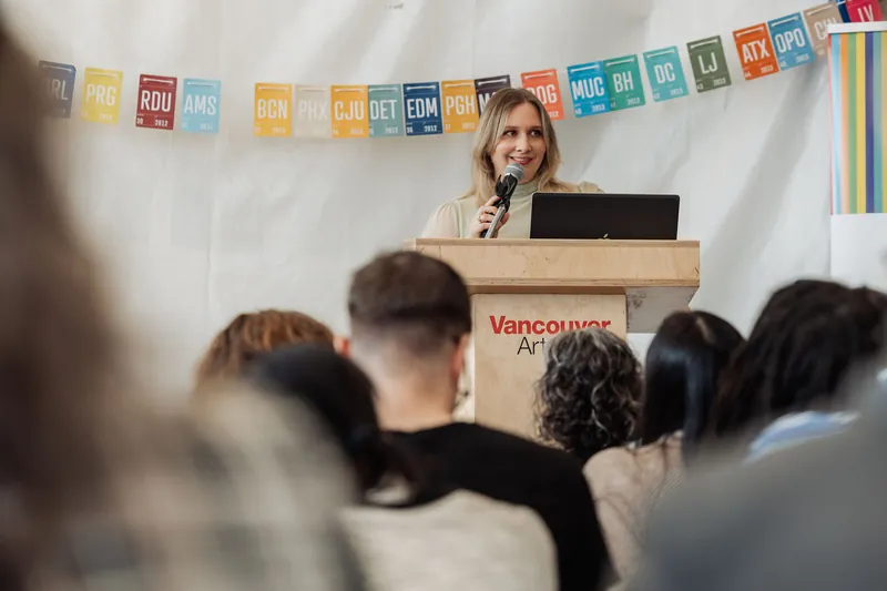 Creative Mornings Vancouver — Kris Krüg Keynote — photo by Michelle Diamond