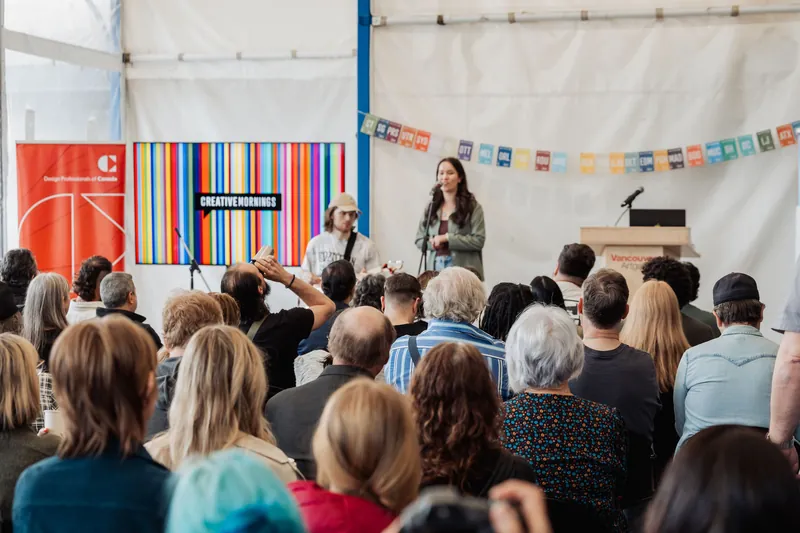 Creative Mornings Vancouver — Kris Krüg Keynote — photo by Michelle Diamond