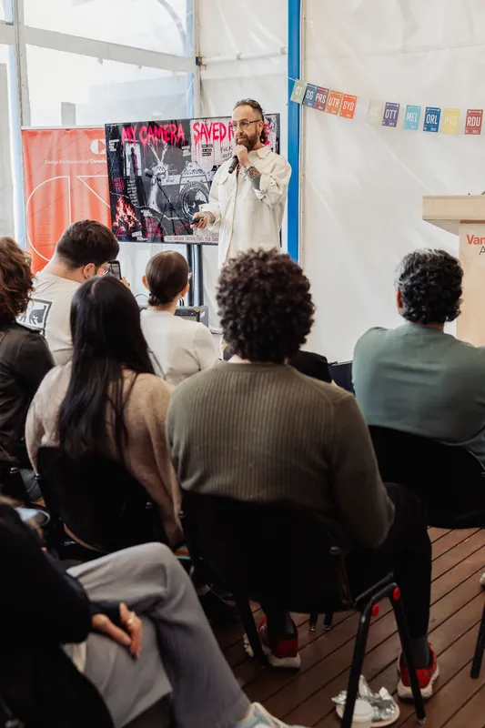 Creative Mornings Vancouver — Kris Krüg Keynote — photo by Michelle Diamond