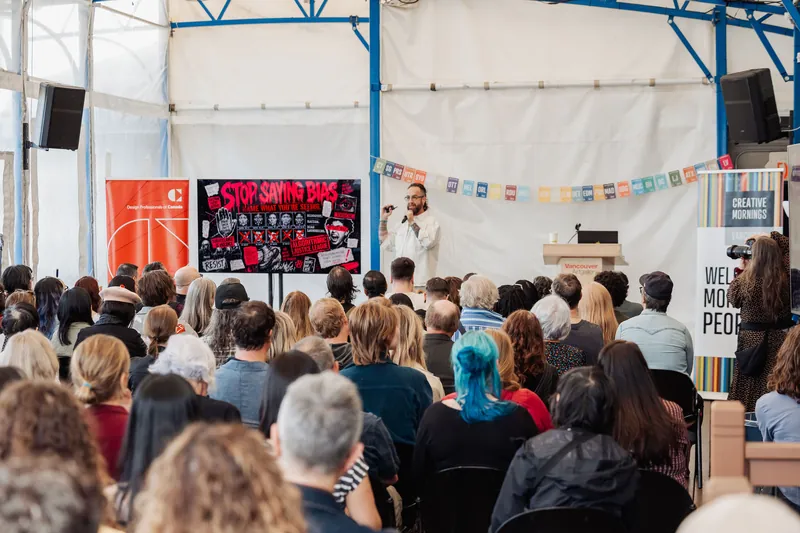 Creative Mornings Vancouver — Kris Krüg Keynote — photo by Michelle Diamond