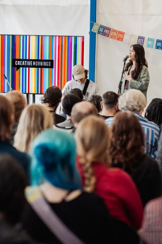 Creative Mornings Vancouver — Kris Krüg Keynote — photo by Michelle Diamond