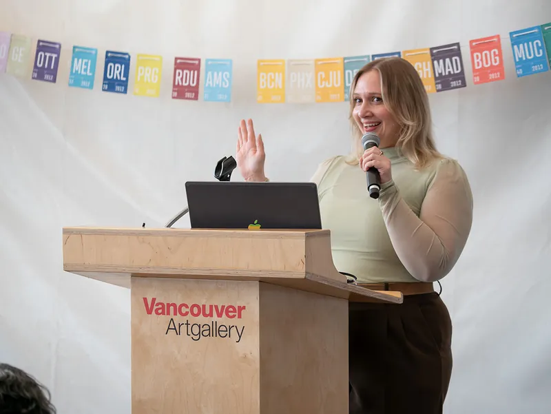 Creative Mornings Vancouver — Kris Krüg Keynote — photo by Creative Mornings Vancouver