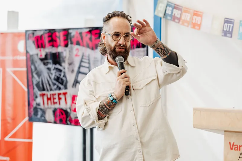 Creative Mornings Vancouver — Kris Krüg Keynote — photo by Michelle Diamond