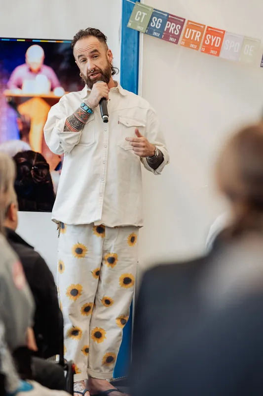 Creative Mornings Vancouver — Kris Krüg Keynote — photo by Michelle Diamond