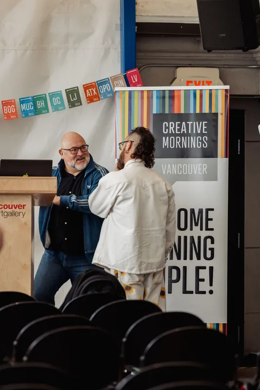 Creative Mornings Vancouver — Kris Krüg Keynote — photo by Michelle Diamond