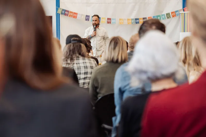 Creative Mornings Vancouver — Kris Krüg Keynote — photo by Michelle Diamond
