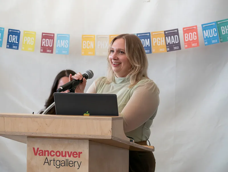 Creative Mornings Vancouver — Kris Krüg Keynote — photo by Creative Mornings Vancouver