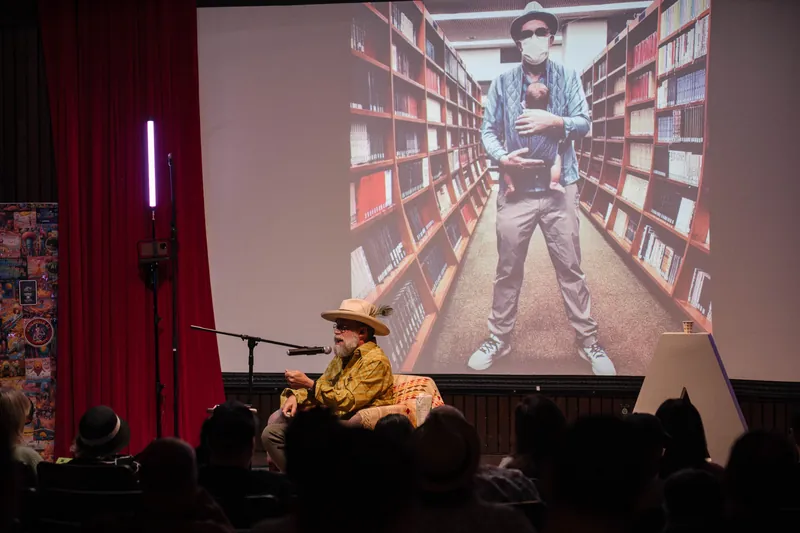 Dave Olson's slides dig into library work, notebooks, and found objects — From the aisle.